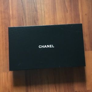 CHANEL EMPTY BOOT BOX SOME PRINTED LOGO TISSUE SM BOOK FLOWER-FINAL PRICE